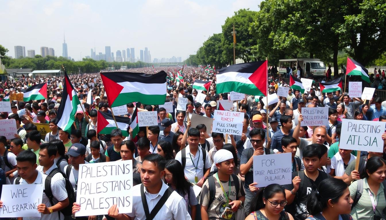 Aksi Solidaritas Palestina Digelar di Jakarta