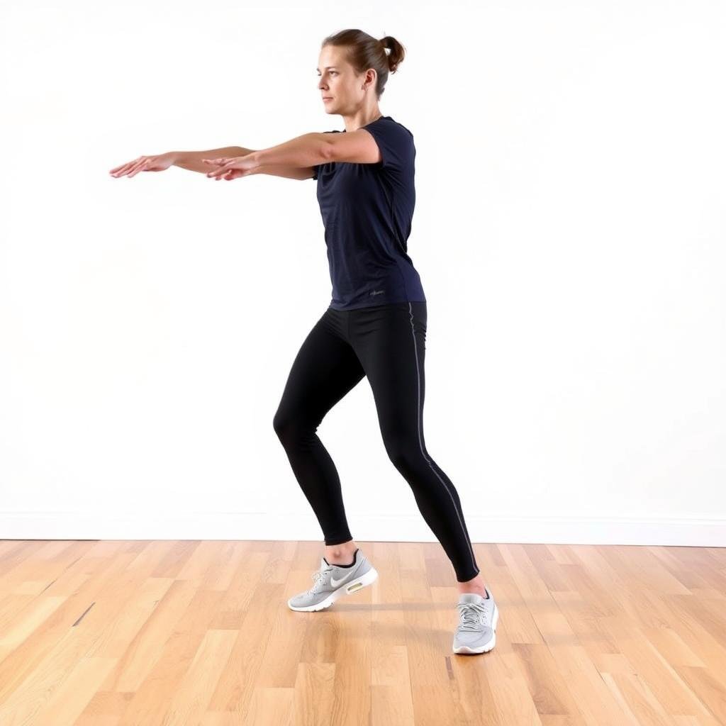 Gerakan side shuffle untuk HIIT ringan