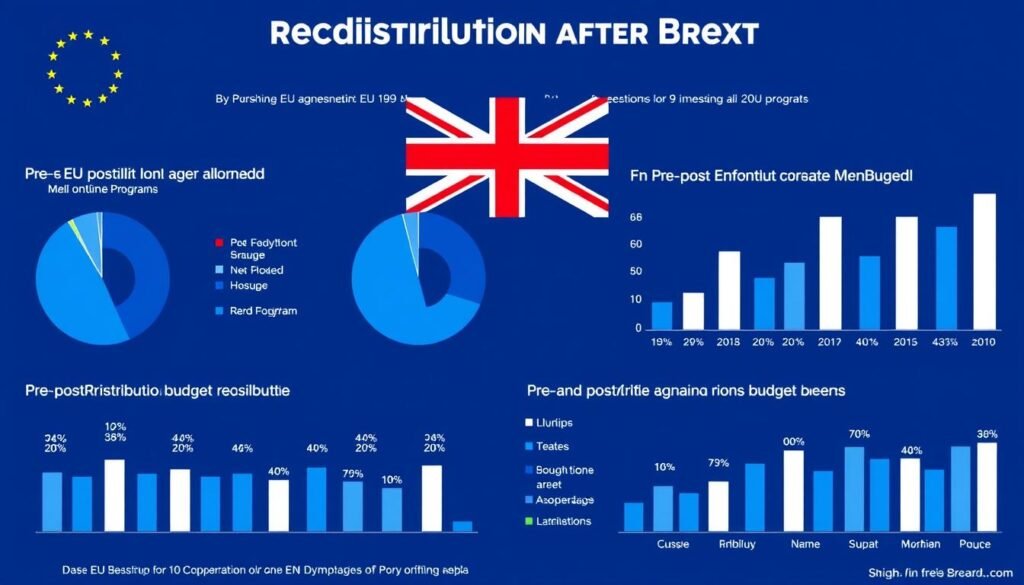 Infografik redistribusi anggaran Uni Eropa pasca-Brexit menunjukkan perubahan alokasi dana Infografik redistribusi anggaran Uni Eropa pasca-Brexit menunjukkan perubahan alokasi dana