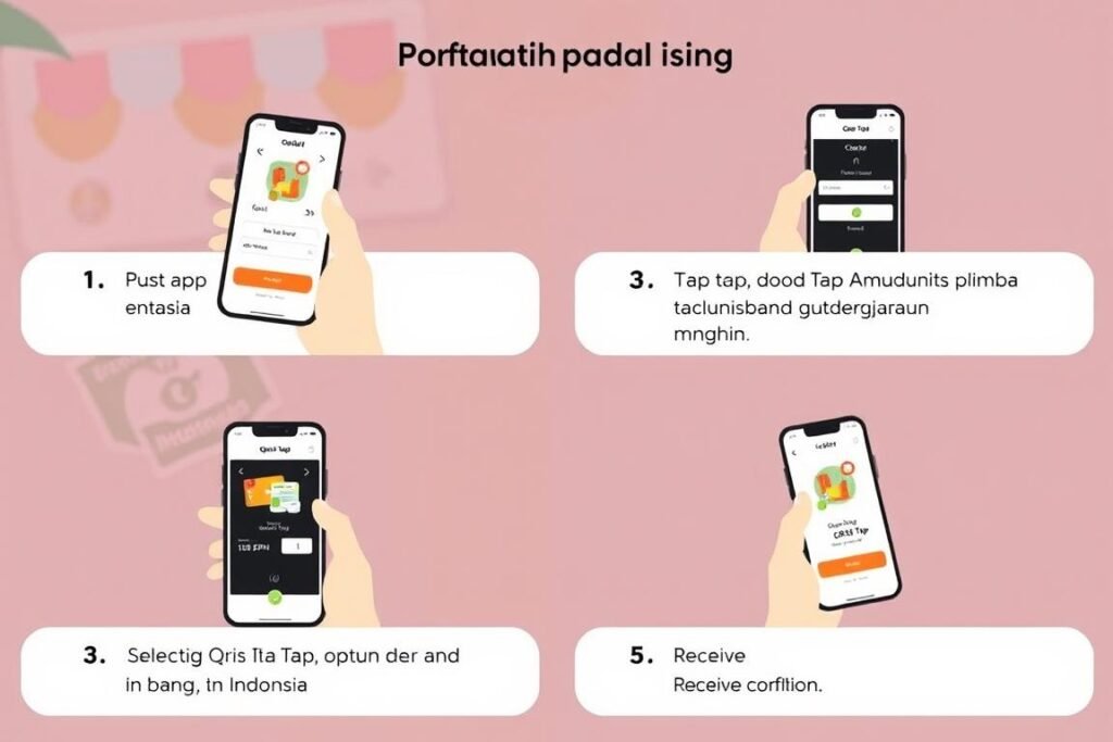 Langkah-langkah menggunakan QRIS Tap di festival kuliner Langkah-langkah menggunakan QRIS Tap di festival kuliner