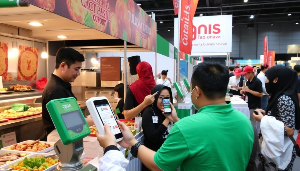 Penggunaan QRIS Tap di Jakarta Culinary Festival Penggunaan QRIS Tap di Jakarta Culinary Festival